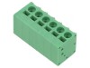 Regletă conexiuni PCB 90&deg; 5mm 6 piste 20A