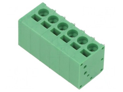 Regletă conexiuni PCB 90&amp;deg; 5mm 6 piste 20A foto