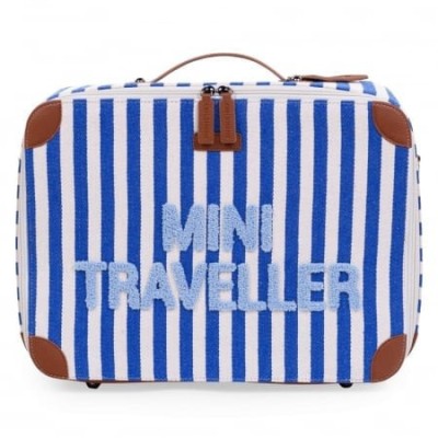 Valiza pentru copii Childhome Mini Traveller Albastru Alb foto