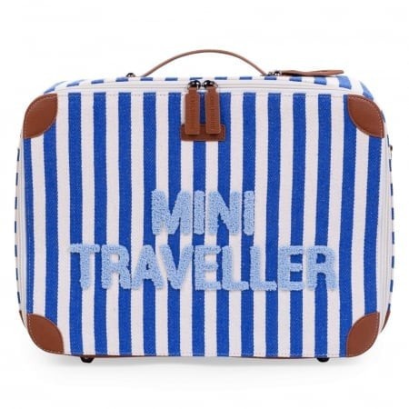 Valiza pentru copii Childhome Mini Traveller Albastru Alb