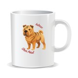 Cana personalizata cu mesaje pentru iubitorii de caini, Iubesc Shar Pei