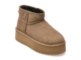 Cumpara ieftin Ghete EMU gri, STINGER MICRO FLATFORM, din piele intoarsa
