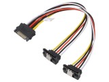 Cablu SATA Dual Tată-Mamă Unghi 0,2m