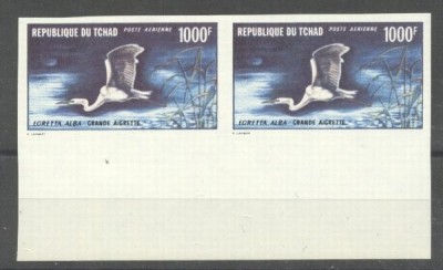 Chad 1971 Airmail, birds, imperf. x 2, MNH M.354 foto
