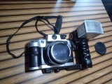 Aparat foto vintage pe film 35 mm, model DL2000A (Olympia / Canomatic) cu Blitz detașabil