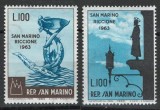 San Marino 1963 Mi 774/75 MNH - A 13-a expozitie de timbre San Marino/Riccione