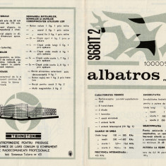 Schema electrică și instrucțiuni radio Albatros_pliant_1978