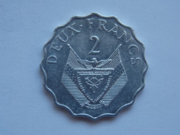 2 FRANCS 1970 RWANDA