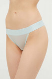 Dkny chiloti culoarea turcoaz, transparent