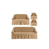 Cumpara ieftin Set 4 huse 3211, pentru canapea 3 locuri, canapea 2 locuri si 2 fotolii - Cappuccino