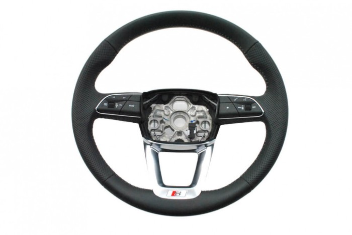 NEW OE STEERING WHEEL BLACK LEATHER MULTIFUNCTION AUDI Q3 83A419091H