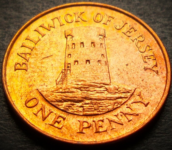 Moneda 1 PENNY - JERSEY, anul 2002 * cod 4175