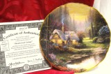 FARFURIE DECORATIVA PORTELAN DECOR THOMAS KINKADE BRADEX EDITIE LIMITATA COLECTIA ASCUNZATORI ROMANTICE
