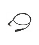 Cablu 0.5m DC 5.5x2.1 mm mufa 90 grade - soclu 5.5x2.1 mm 2A, WEST POL