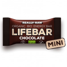 Baton cu ciocolata raw Lifebar Bio, 25g, Lifefood