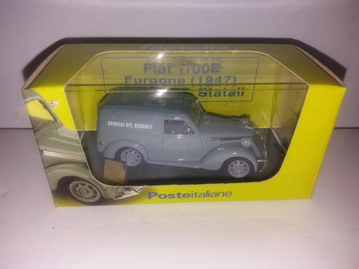 Macheta Furgone Fiat 1100E - Posta Italiana - 1947 scara 1:43 BRUMM