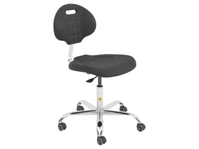 Scaun ESD RT WORK Dimensiuni: 470x440mm, Spătar: 420x320mm, &amp;Icirc;nălțime ajustabilă 460-590mm foto