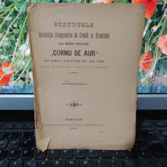 Statutele Băncei Cornu de Aur, com. Turceni de Sus jud. Gorj, Târgu Jiu 1904 201