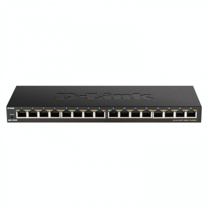 Switch D-Link DGS-1016S, 16x 10/100/1000 Mbps