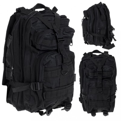 Rucsac Tactic Militar, culoare NEGRU, capacitate 25l foto
