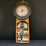 Ceas de perete din lemn cu decor tematic &bdquo;Coffee&rdquo; &ndash; China