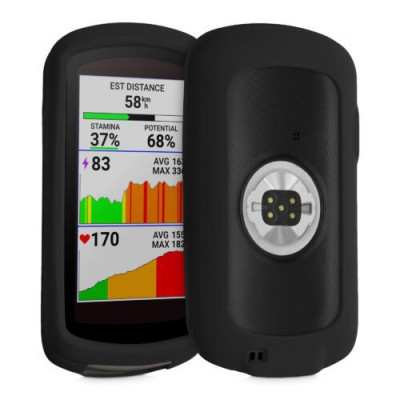 Husa de protectie pentru GPS Garmin Edge 1040/Edge 1040 Solar, Kwmobile, Negru, Silicon, 59070.01 foto