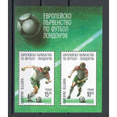 Bulgaria 1996 Mi 4225/26 bl 230 - CE de Fotbal, Anglia