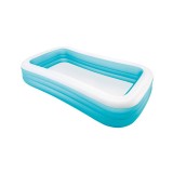 Piscina gonflabila pentru copii, 305x183x56 cm, 1050l, Dreptunghi, Turcoaz, ATU-V6212, Rotund