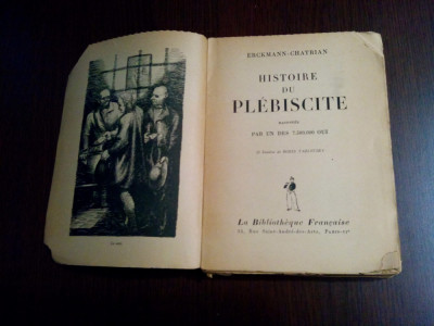 HISTOIRE DU PLEBISCITE - Erckmann Chatrian - BORIS TAZLITSKY (dessins) -1945 foto