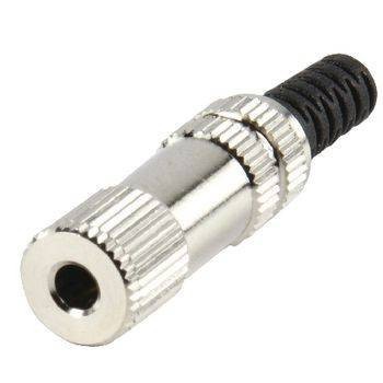 Conector Jack stereo mama 3.5 mm metalic pentu cablu LUMBERG foto
