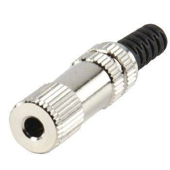 Conector Jack stereo mama 3.5 mm metalic pentu cablu LUMBERG foto