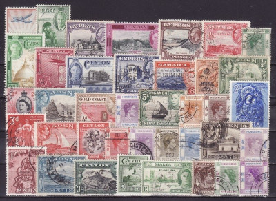 1828 - lot timbre Colonii engleze foto