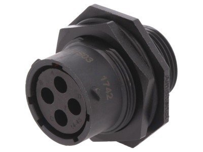 Conector circular panel IP68 4 pini foto