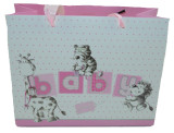 Punga pentru cadouri-Midex Baby Girl PCM7-R, Roz