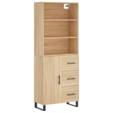 Cumpara ieftin Dulap inalt, stejar sonoma, 69,5x34x180 cm, lemn compozit