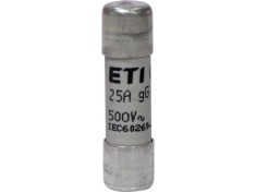 Siguranta fuzibila cilindrica 25A CH10X38 gG 500V Eti 002651021