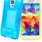 Toc silicon Cocktail Samsung I9190 Galaxy S4 mini ALBASTRU