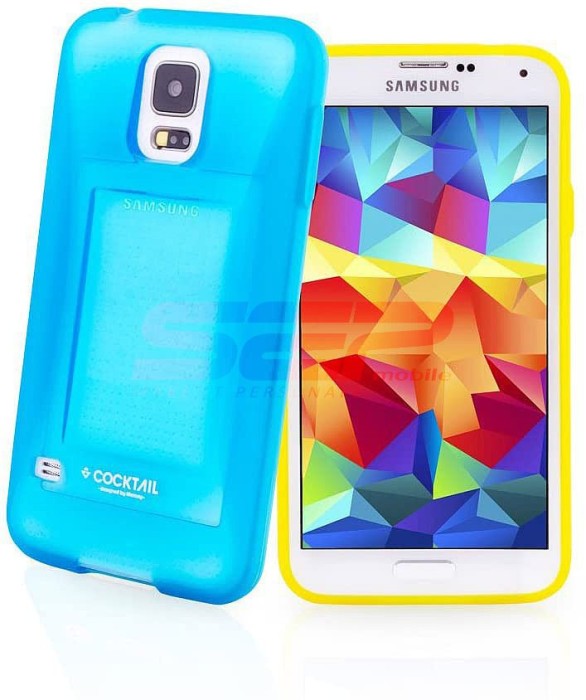 Toc silicon Cocktail Samsung I9190 Galaxy S4 mini ALBASTRU