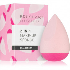 BrushArt Make-up Sponge 2-in-1 Dual density burete precizie pentru fond de ten 2 in 1 1 buc