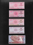 Set Coreea de Nord 1 + 5 + 10 + 50 chon + 1 won 1988 unc