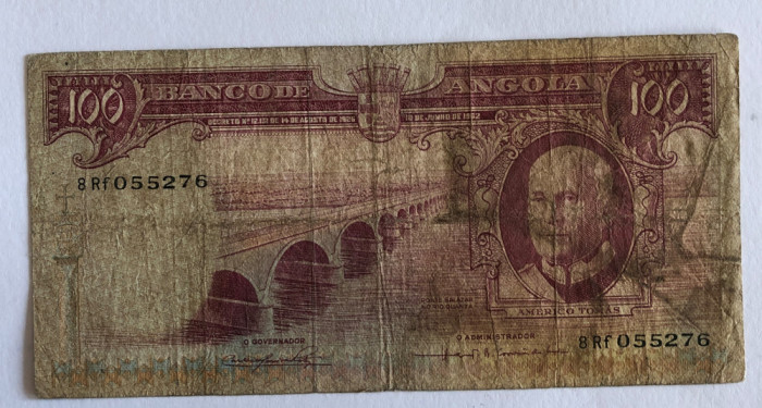 Angola 100 escudos1962 Americo Tomas