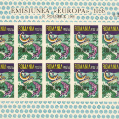 Spania/Romania, Exil rom., em. a XLIII-a, Europa, coala mica, nedant., 1966, MNH