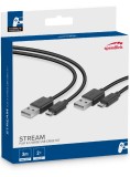 Speedlink Stream Play &amp; Charge Usb Cable Set Black PS4