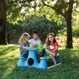 VidaXL Bancă de picnic pentru copii 89,5x84,5x48 cm polipropilenă
