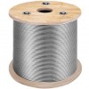 Cablu din Otel Inoxidabil, 7 x 7 Diametru 3.2 mm, Lungime 152 m, Vevor
