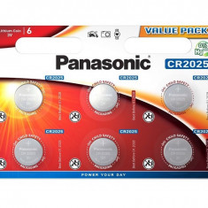 Baterie Panasonic CR2025 3V litiu CR-2025L/6BP Value Pack set 6 buc.