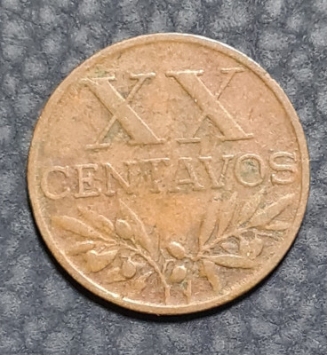 Portugalia XX centavos 1958 foto