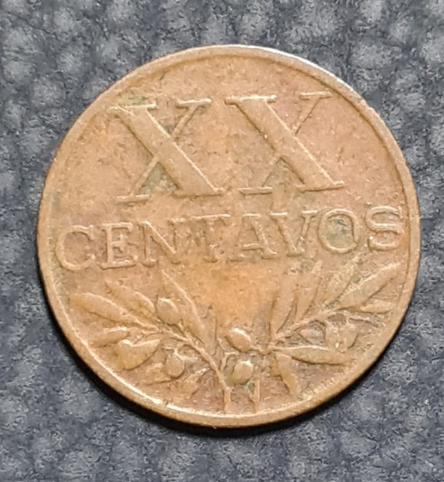 Portugalia XX centavos 1958