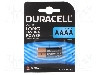 Baterie LR61, 1.5V, alcaline, DURACELL - AAAA (K2) foto