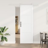 Ușa glisantă vidaXL cu set de accesorii Alb 78x232 cm Lemn masiv din pin